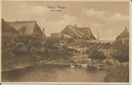 Hallig Hooge, Hauswerft, ungebr. sw-AK