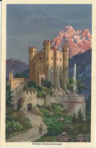 Schloss Hohenschwangau, ungebr. Offset-Farb-AK  