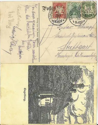 Engelberg, 1912 v. Schorndorf gebr. AK