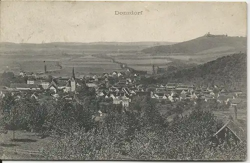 Donzdorf, Gesamtansicht, gebr. sw AK