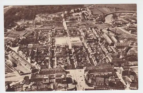 Saarlouis, ungebr. Luftbild sw AK.