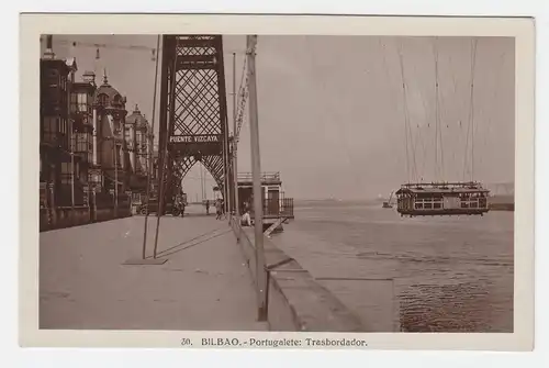 Bilbao Spanien, 1930 gebr. sw Foto AK