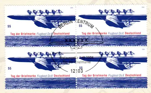 BRD 2428, Flugboot DoX, Sonderfaltblatt d. Dt. Post m. FDC Sondersempel