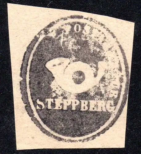 Bayern, STEPPBERG, Postamts Siegel-Stempel auf Briefstück