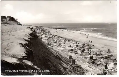 Nordseebad Wenningstedt auf Sylt, 1930 gebr. sw -AK