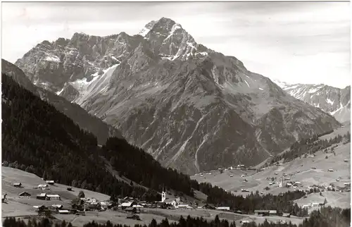 Österreich, Kl. Walsertal m. Riezlern, Hirschegg, Mittelberg, 1959 gebr. sw-AK 