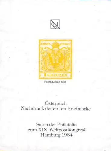 Österreich Nr.1, 1 Kr. gelb, Nachdruck auf ungummiertem Wasserzeichenpapier
