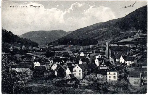 Schoenau i. Wasgau, 1910 gebr. sw-AK