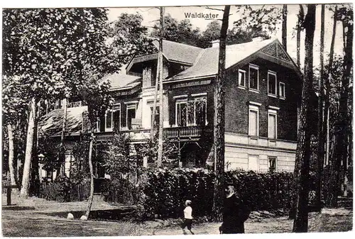 Bernau, Restaurant Waldkater, 1917 gebr. sw-AK