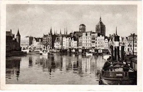 Danzig, Stadtansicht, 1944 v. ZOPPOT gebr. sw-AK