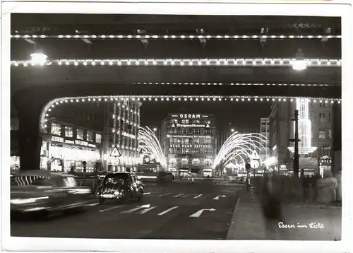 Essen im Licht, 1955 gebr. sw-AK