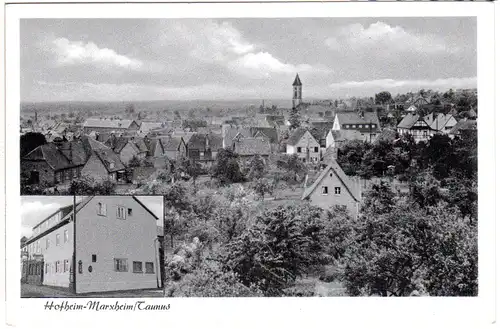 Hofheim-Marxheim Taunus mit Gasthof Adler, ungebr. sw-AK