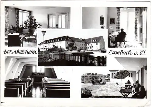 Lambach Oberösterreich, Bez. Altersheim, 1964 gebr. sw-AK