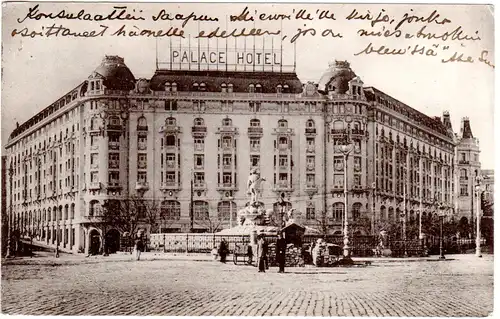Spanien, Madrid Palace Hotel, 1923 gebr. sw-AK