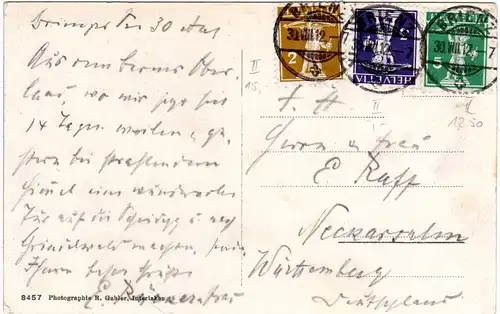 Schweiz, Kl. Scheidegg Bahnhof..., 1912 v. Brienz gebr. sw-AK 