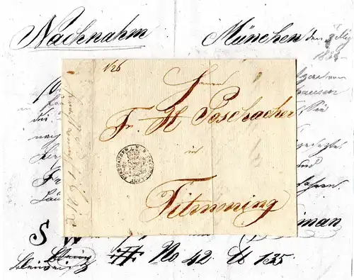 Bayern 1834, Fuhrmannsbrief v. München n. Tittmoning