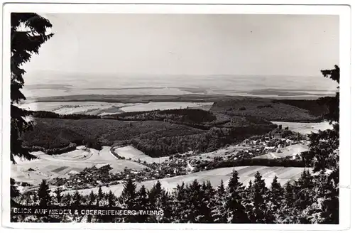 DR 1935, FELDBERG über Königstein, Landpost Stpl. auf AK Nieder-/Oberreifenberg