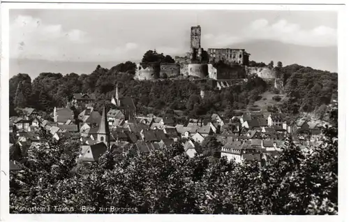 DR 1939, FELDBERG über Königstein, Landpost Stpl. auf AK m. 6 Pf.