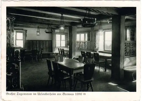 Bayr. Eisenstein, Urlauberheim am Brennes, 1944 per FP n. Coburg gebr. sw-AK