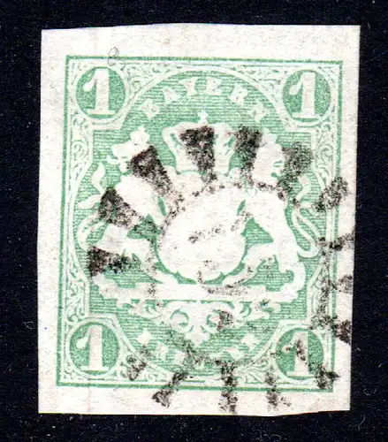 Bayern 14 a, breitrandige 1 Kr. m. MR 152 GEISENFELD
