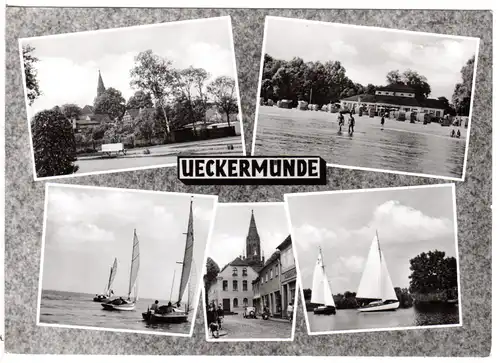 Ueckermünde, ungebr. Mehrbild sw-AK