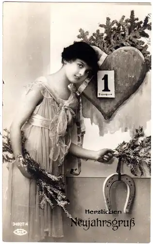 Bayern 1918, Reservestpl. NEUMARKT a. ROTT 2 R auf Neujahrskarte m. 10 Pf.