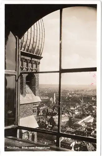 München, Blick v. Frauenturm, 1939 gebr. sw-AK