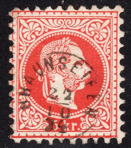 Österreich, 5 Kr. m. zentr. Mähren-Fingerhutstpl. BRAUNSEIFEN