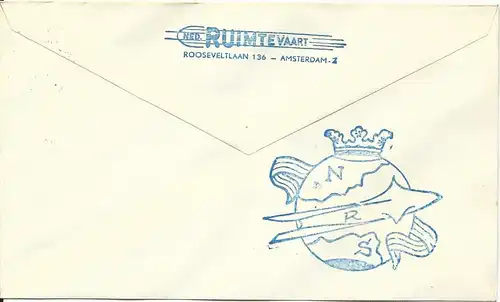 BRD 1961, 10 Pf. auf Brief m. NL. Raketenpost Marke u. 1st Man in Space Cachet
