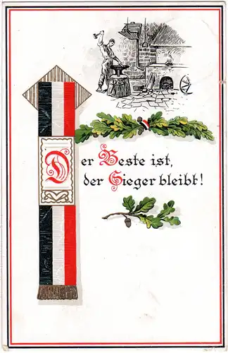 Bayern 1916, Reservestempel BURGHASLACH R auf Feldpost Karte (Helbig 80).