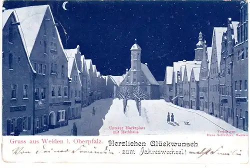 Gruss aus Weiden, 1899 gebr. Winter-AK