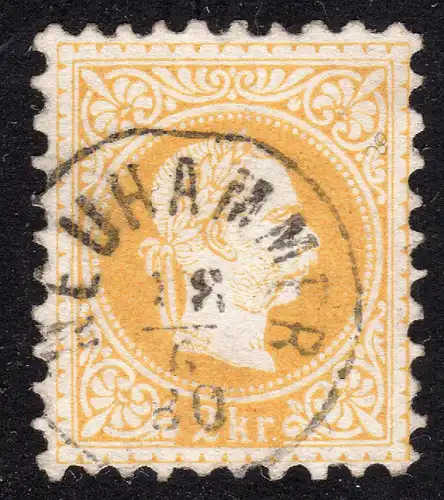 Österreich, 2 Kr. m. zentr. Böhmen Fingerhutstpl. NEUHAMMER