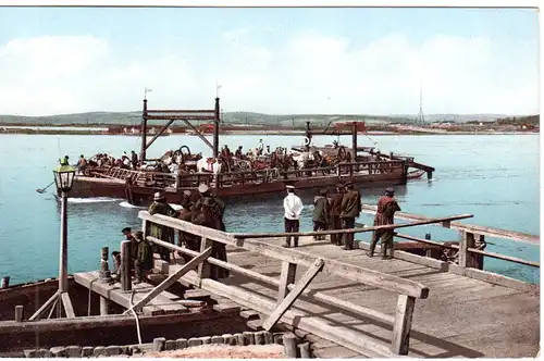 Russland, Irkutsk Anleger Baikalsee Fähre, ungebr. Farb-AK