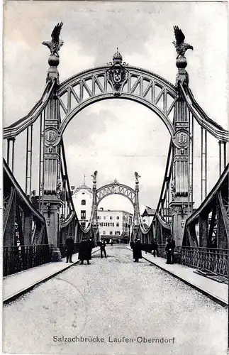 Bayern 1912, Posthilfstelle VACHENDORF Taxe Bergen, Ank.Stpl. auf AK v. Laufen