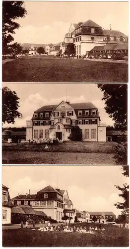 Nordholz bei Cuxhaven, Kinderheim des Roten Kreuzes, 3 ungebr. sw-AK