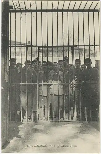 Saloniki, Salonique, Griechenland, ungebr. sw-AK Prisonniers Grecs. #891