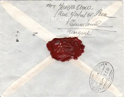 Türkei 1930, 4 Marken auf Einschreiben Brief v. BEYOGLU n. Hönefoss, Norwegen