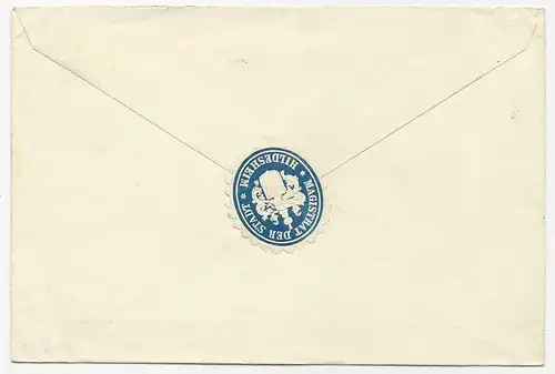DR 1909, portofreier Militär Vordruck Brief v. Hildesheim n. Jüterborg