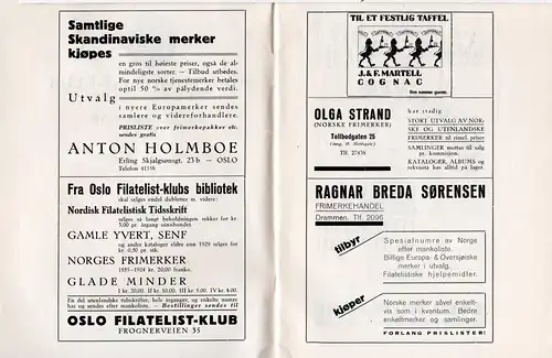 Norwegen, Oslo Filatelist-Klub, Matrikel for 1934 m. allen Mitgliedern! 31 S.