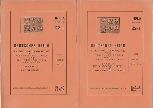 Gold: DR Zusammendrucke aus Markenheftchen und Heftchenbogen 1910-1942, Bd.1+2