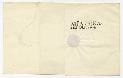 Österreich 1866, EF 15 Kr. auf Brief v. Wien n. Bayern. Nachsendung n. Ismaning