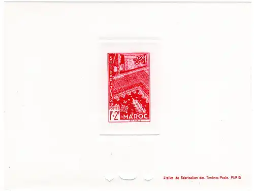 Marokko Mi. Nr. 307, Épreuve Luxe 1+2 Fr. Les Tapis