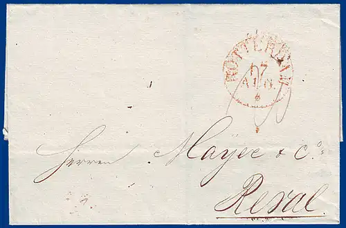 NL 1833, Portobrief v. Rotterdam n. Reval, Russland. #S707