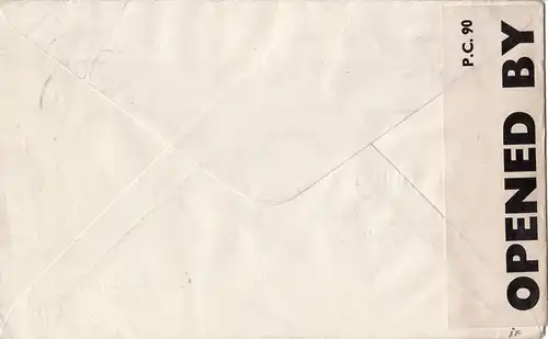 Faeroer 1942, WW II Zensur Brief m. 2x DK 20 öre v. THORSHAVN n. GB