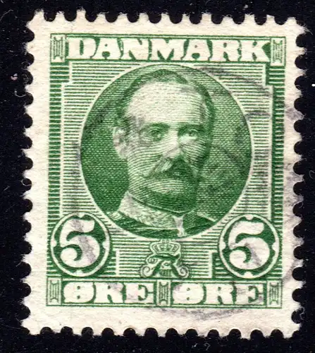 Dänemark, besserer Sternstempel TODBÖL zart aber klar auf 5 öre.