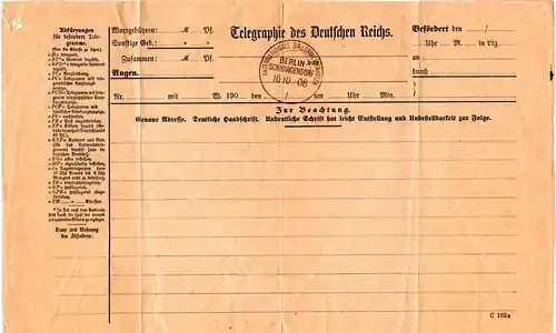 DR 1908, Sonderstempel INT. BALLONWETTFAHRTEN BERLIN SCHMARGENDORF auf Formular