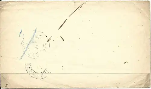 Österreich, L2 "Haida" u. Schreibschrift-L1 "Franco" auf Drucksache n. Dänemark.