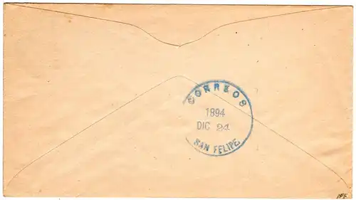USA 1894, 1 C. Ganzsachenumschlag als Drucksache v. San Francisco n. Guatemala