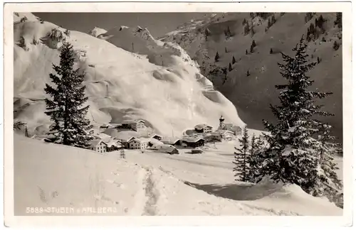 Österreich, Stuben am Arlberg, 1925 gebr. Winter-AK