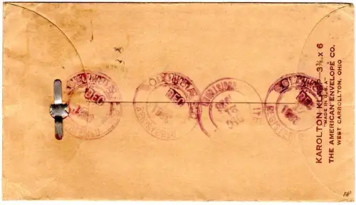 USA 1936, 10+11 C. auf illustriertem Founding The Capitol Einschreiben Brief